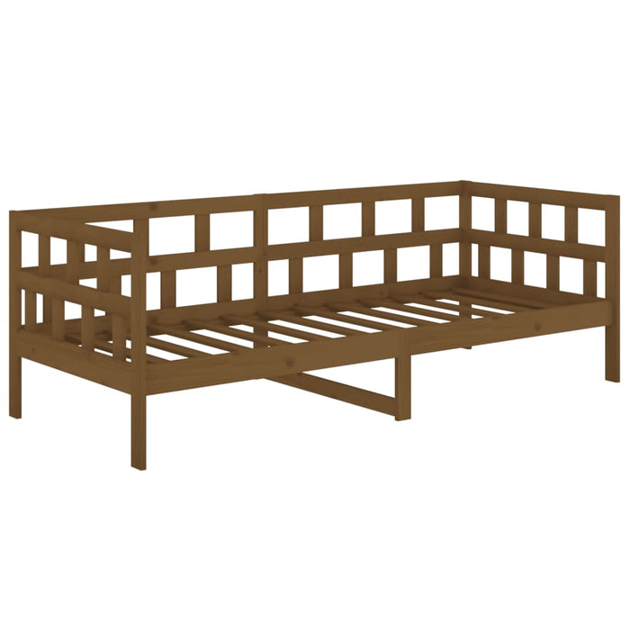 Day Bed without Mattress Honey Brown Solid Wood Pine 90x200 cm