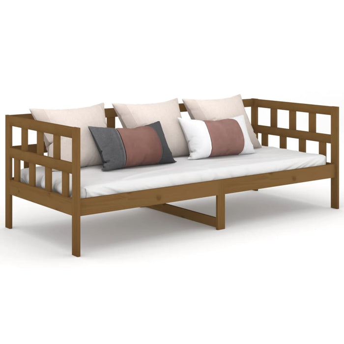 Day Bed without Mattress Honey Brown Solid Wood Pine 80x200 cm