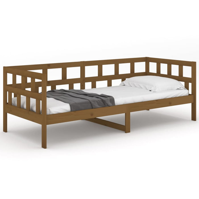 Day Bed without Mattress Honey Brown Solid Wood Pine 80x200 cm