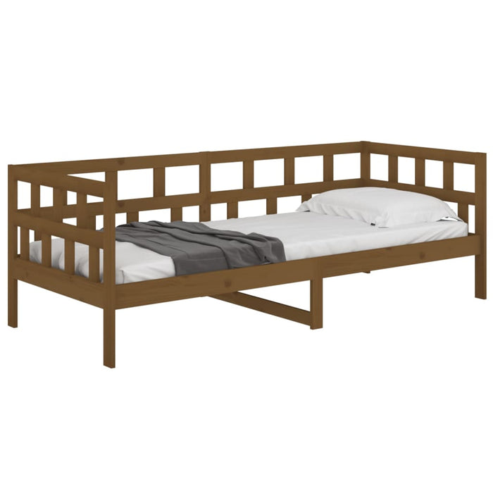 Day Bed without Mattress Honey Brown Solid Wood Pine 80x200 cm