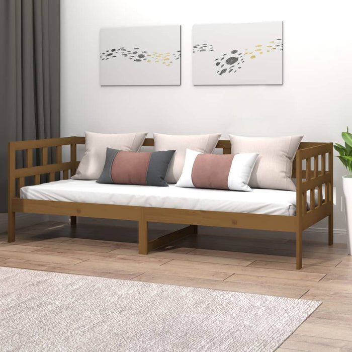 Day Bed without Mattress Honey Brown Solid Wood Pine 80x200 cm