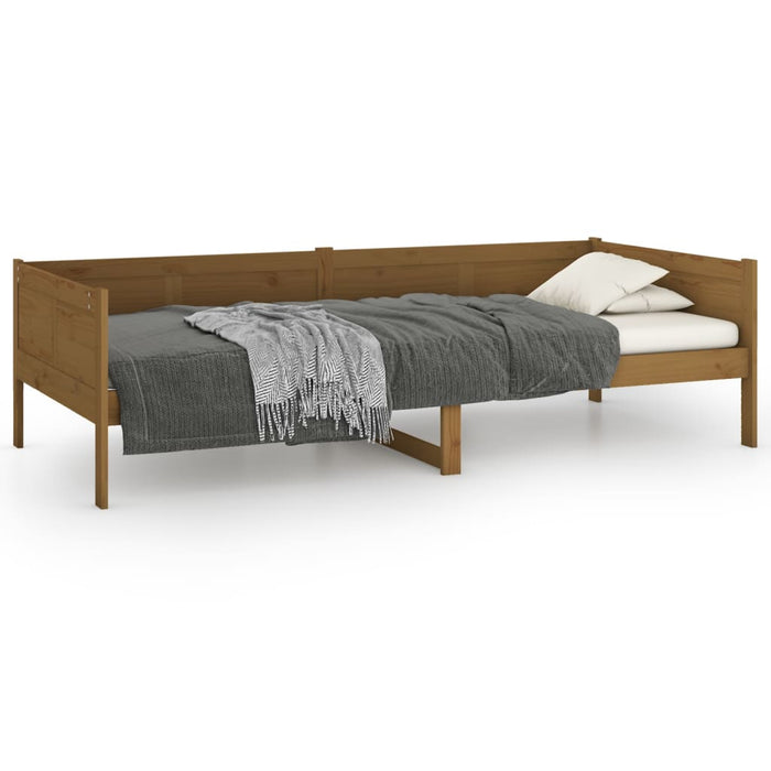 Day Bed without Mattress Honey Brown Solid Wood Pine 80x200 cm