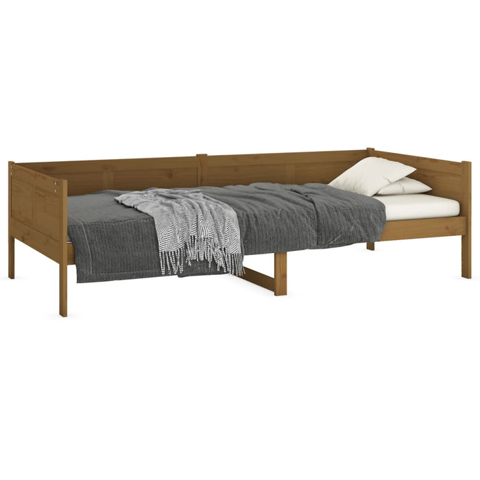 Day Bed without Mattress Honey Brown Solid Wood Pine 80x200 cm