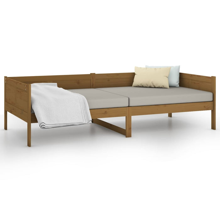 Day Bed without Mattress Honey Brown Solid Wood Pine 80x200 cm