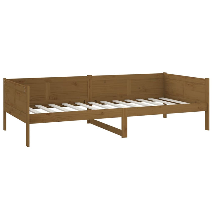 Day Bed without Mattress Honey Brown Solid Wood Pine 90x190 cm Single