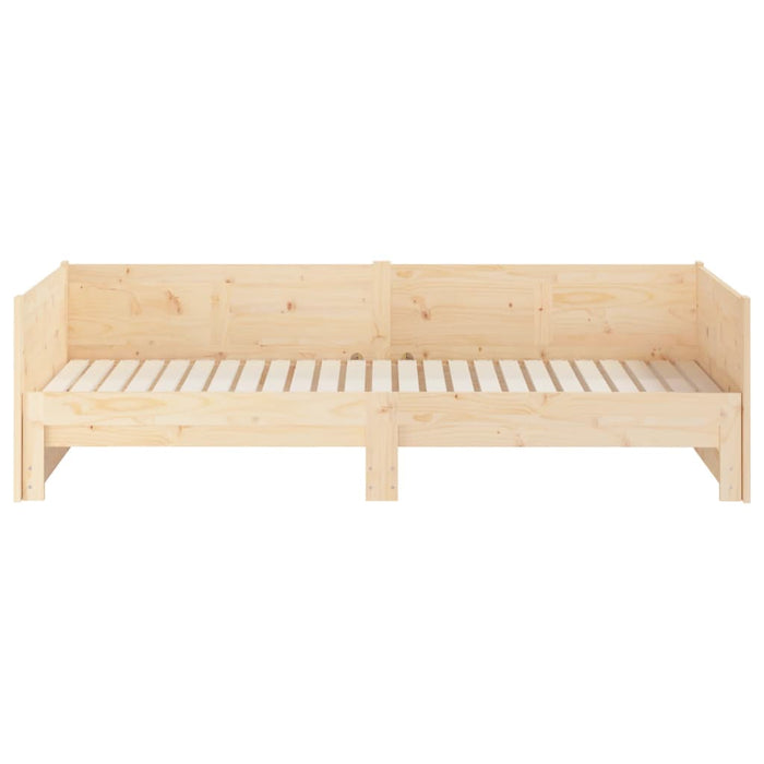 Pull-out Day Bed without Mattress Solid Wood Pine 2x(90x200) cm