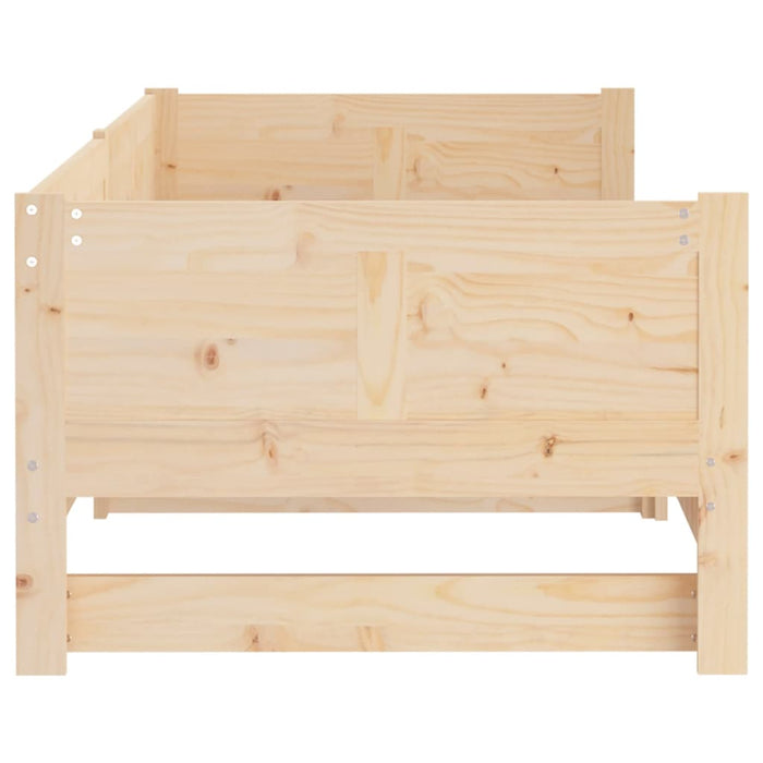 Pull-out Day Bed without Mattress Solid Wood Pine 2x(90x200) cm