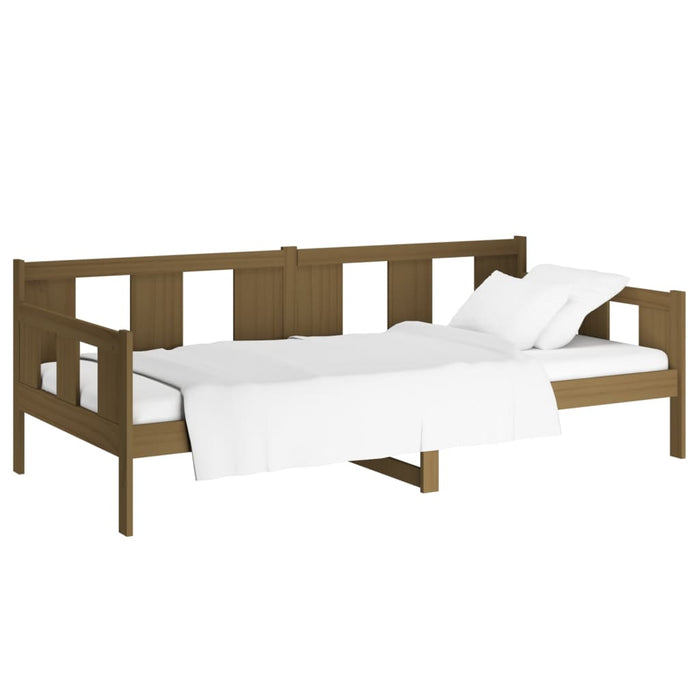 Day Bed without Mattress Honey Brown Solid Wood Pine 90x200 cm