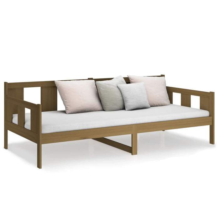 Day Bed without Mattress Honey Brown Solid Wood Pine 90x200 cm