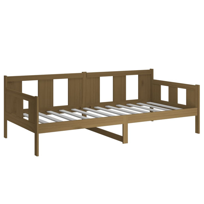 Day Bed without Mattress Honey Brown Solid Wood Pine 90x190 cm Single