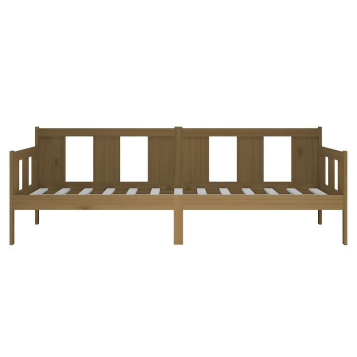 Day Bed without Mattress Honey Brown Solid Wood Pine 90x190 cm Single