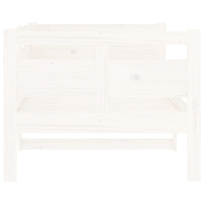 Day Bed without Mattress White Solid Wood Pine 80x200 cm