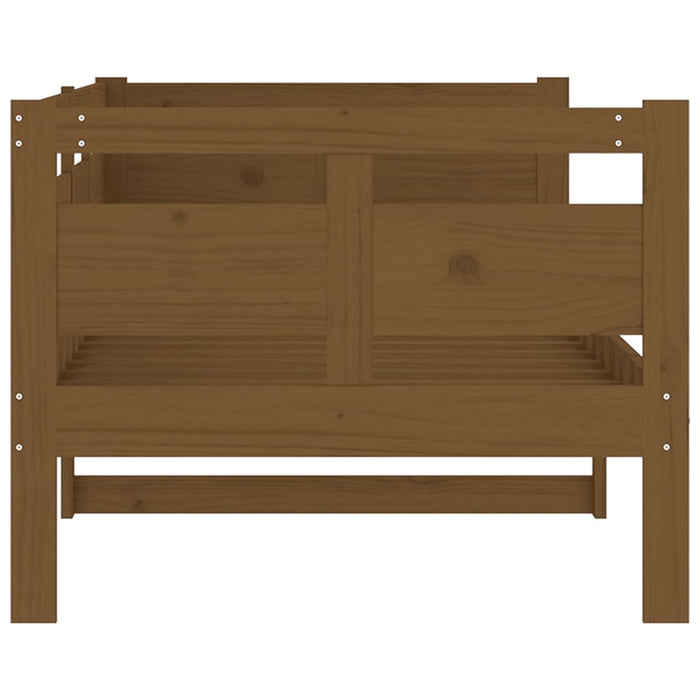 Day Bed without Mattress Honey Brown Solid Wood Pine 80x200 cm