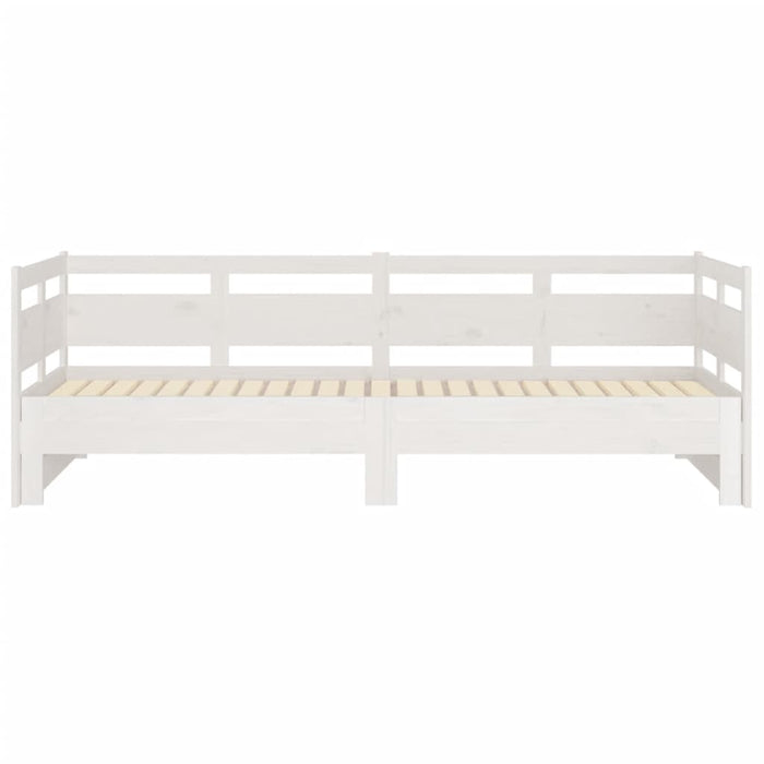 Pull-out Day Bed without Mattress White 2x(90x200) cm