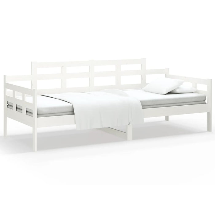 Day Bed without Mattress White Solid Wood Pine 80x200 cm