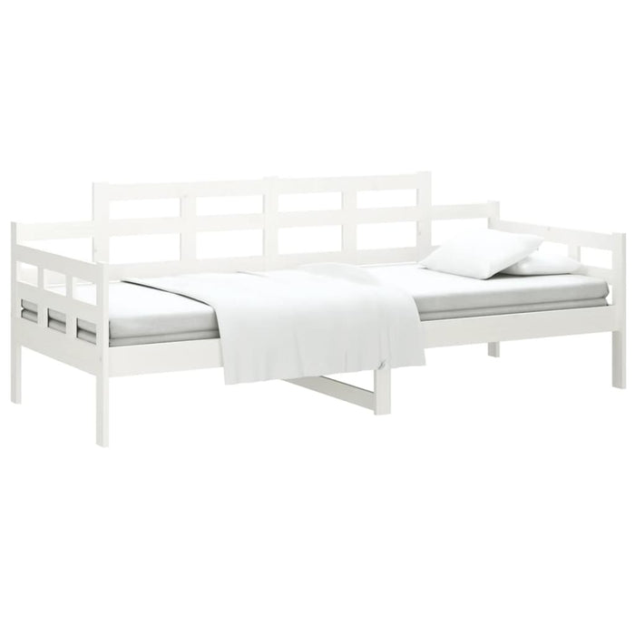 Day Bed without Mattress White Solid Wood Pine 80x200 cm