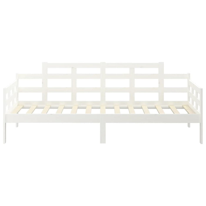 Day Bed without Mattress White Solid Wood Pine 80x200 cm