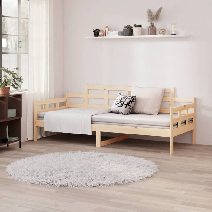 Day Bed without Mattress Solid Wood Pine 90x190 cm Single