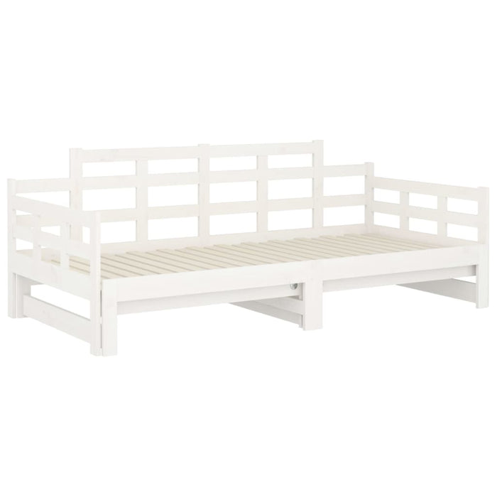 Pull-out Day Bed without Mattress White 2x(90x200) cm