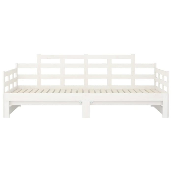 Pull-out Day Bed without Mattress White 2x(90x200) cm