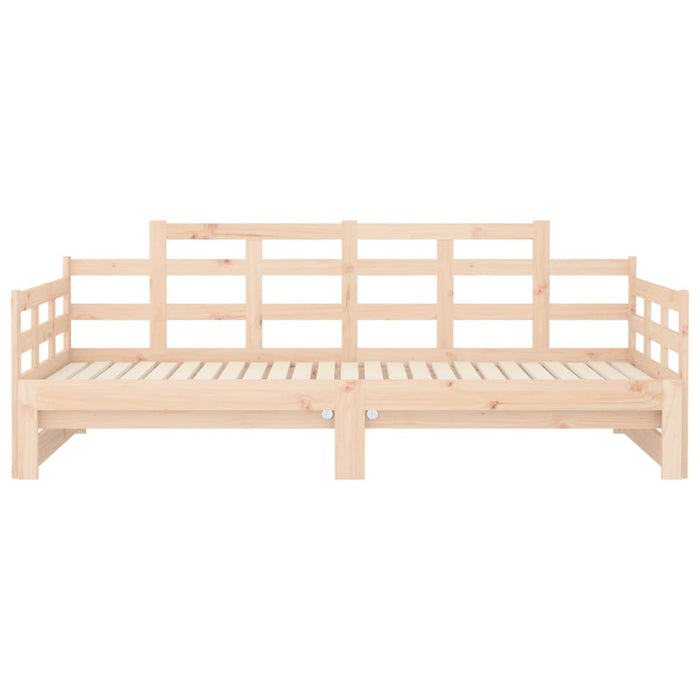 Pull-out Day Bed without Mattress Solid Wood Pine 2x cm