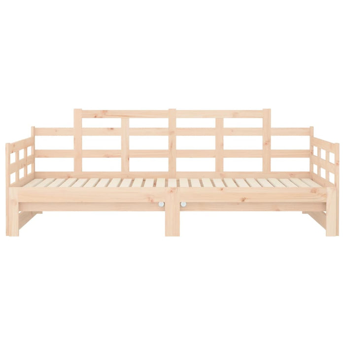 Pull-out Day Bed without Mattress Solid Wood Pine 2x cm