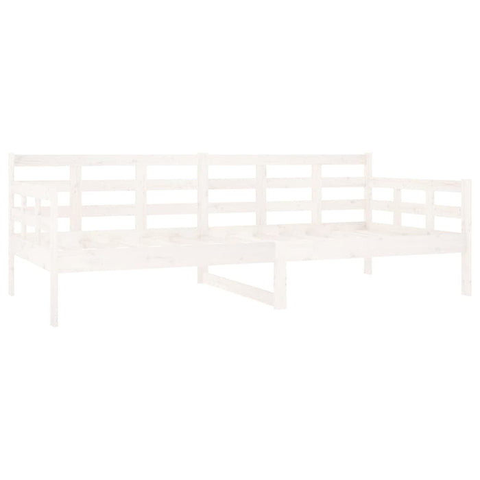 Day Bed without Mattress White Solid Wood Pine 90x200 cm