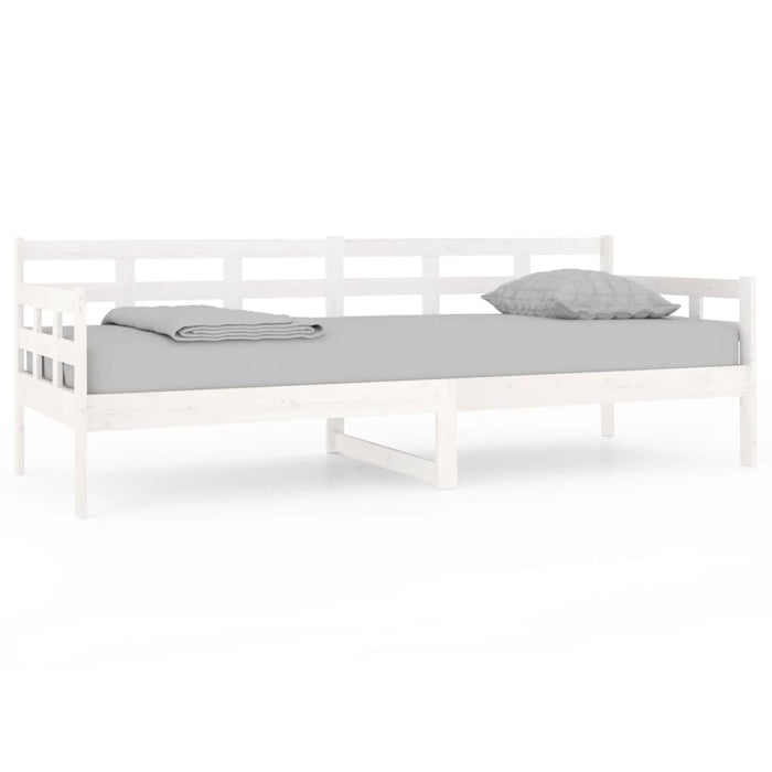 Day Bed without Mattress White Solid Wood Pine 80x200 cm