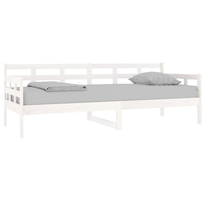 Day Bed without Mattress White Solid Wood Pine 80x200 cm