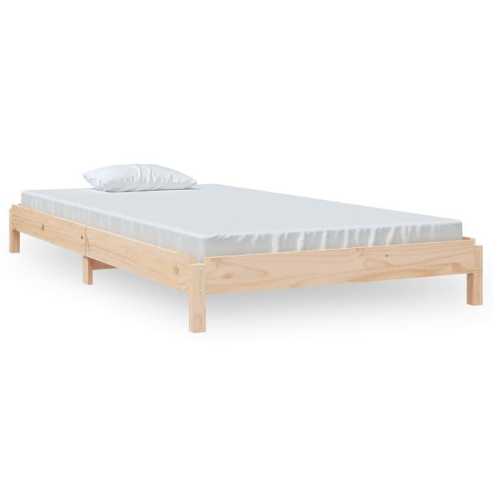 Stack Bed without Mattress 90x200 cm Solid Wood Pine