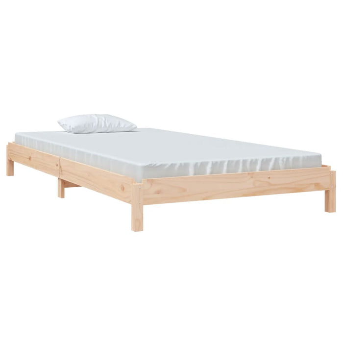 Stack Bed without Mattress 90x200 cm Solid Wood Pine