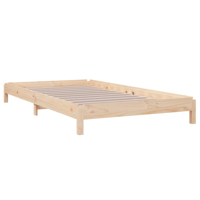 Stack Bed without Mattress 90x200 cm Solid Wood Pine