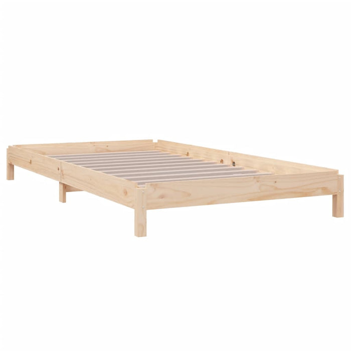 Stack Bed without Mattress 90x200 cm Solid Wood Pine