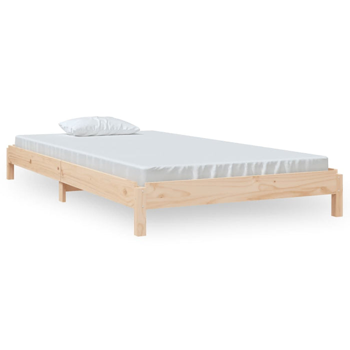 Stack Bed without Mattress 80x200 cm Solid Wood Pine