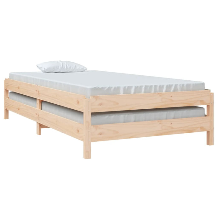 Stack Bed without Mattress 80x200 cm Solid Wood Pine