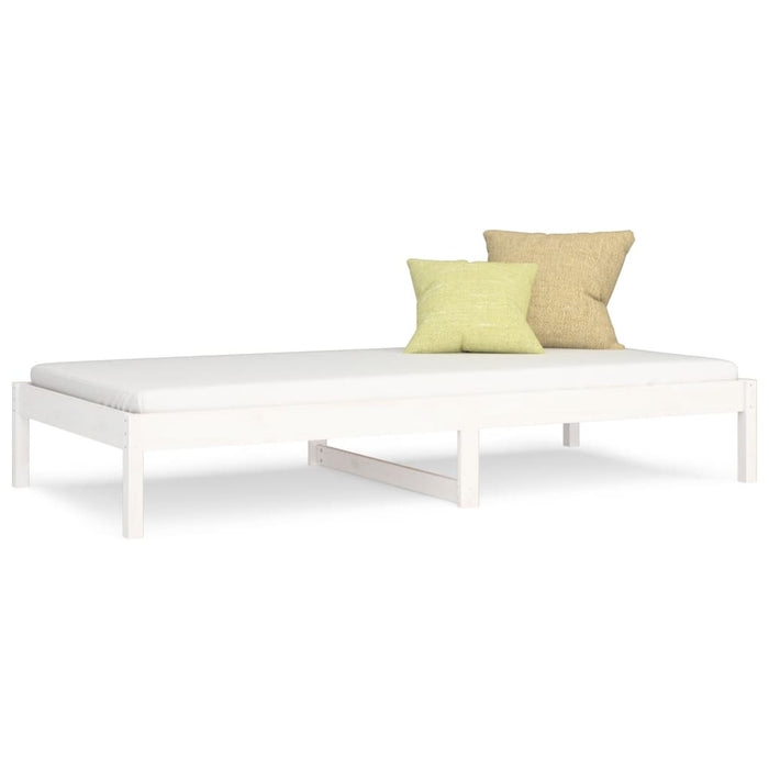 Day Bed without Mattress White 80x200 cm Solid Wood Pine