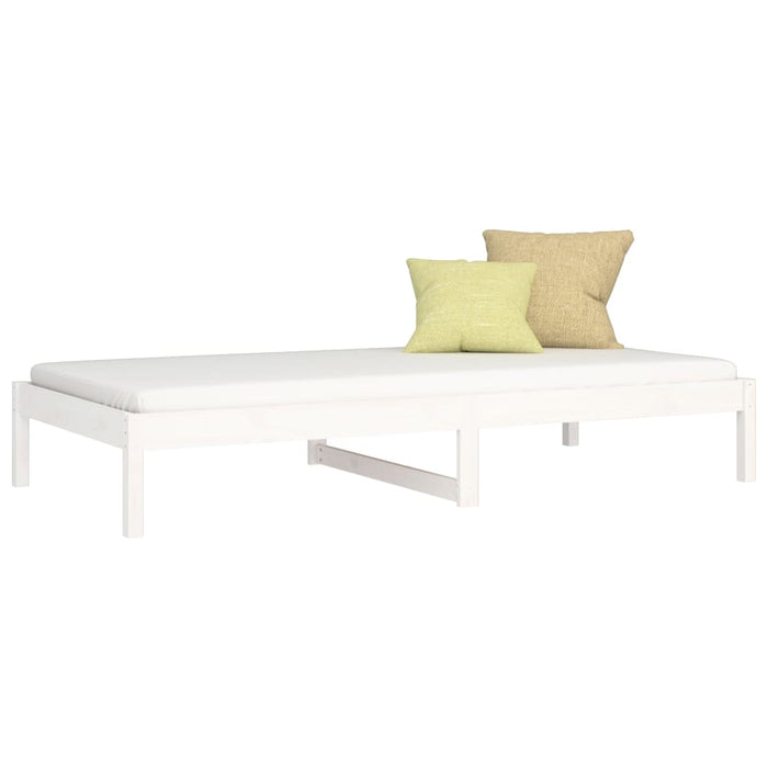 Day Bed without Mattress White 80x200 cm Solid Wood Pine