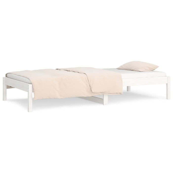 Day Bed without Mattress White 80x200 cm Solid Wood Pine