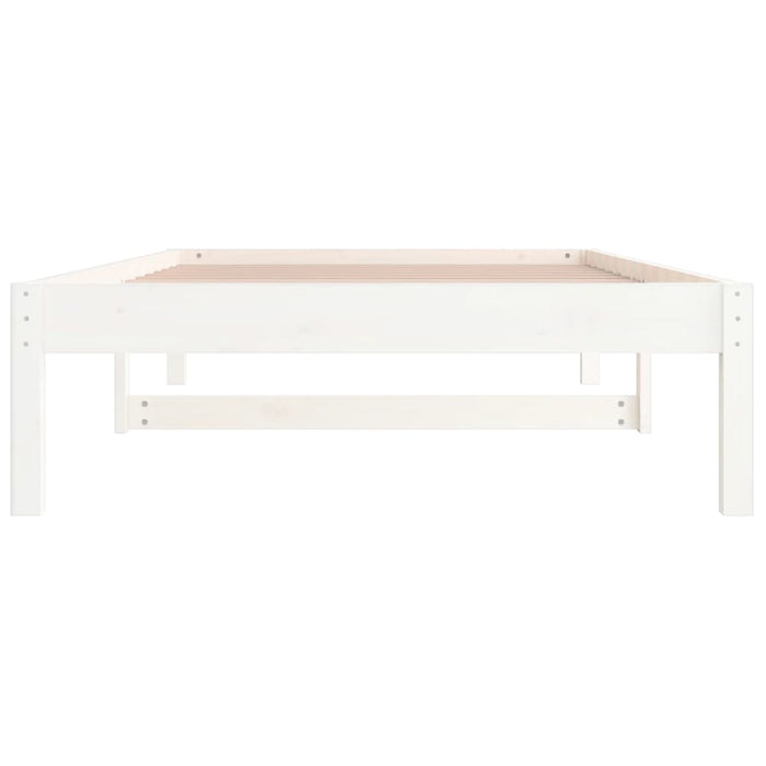 Day Bed without Mattress White 80x200 cm Solid Wood Pine