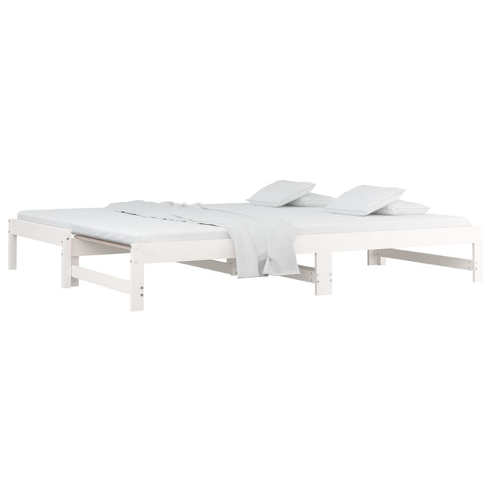 Pull-out Day Bed without Mattress White 2x(90x200) cm