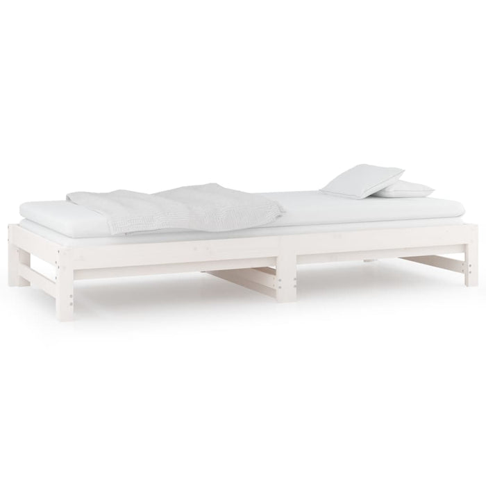 Pull-out Day Bed without Mattress White 2x(90x200) cm