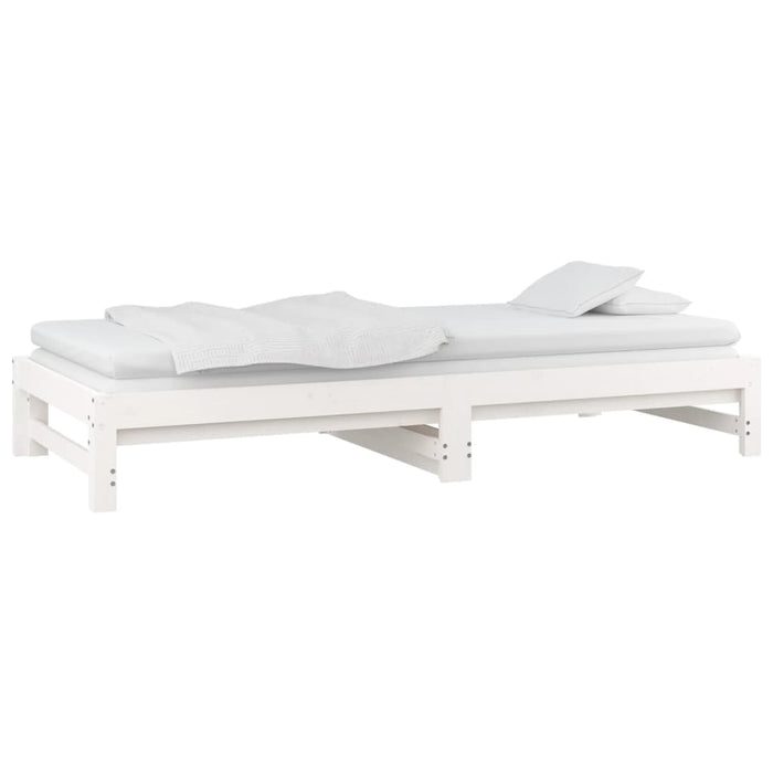 Pull-out Day Bed without Mattress White 2x(90x200) cm