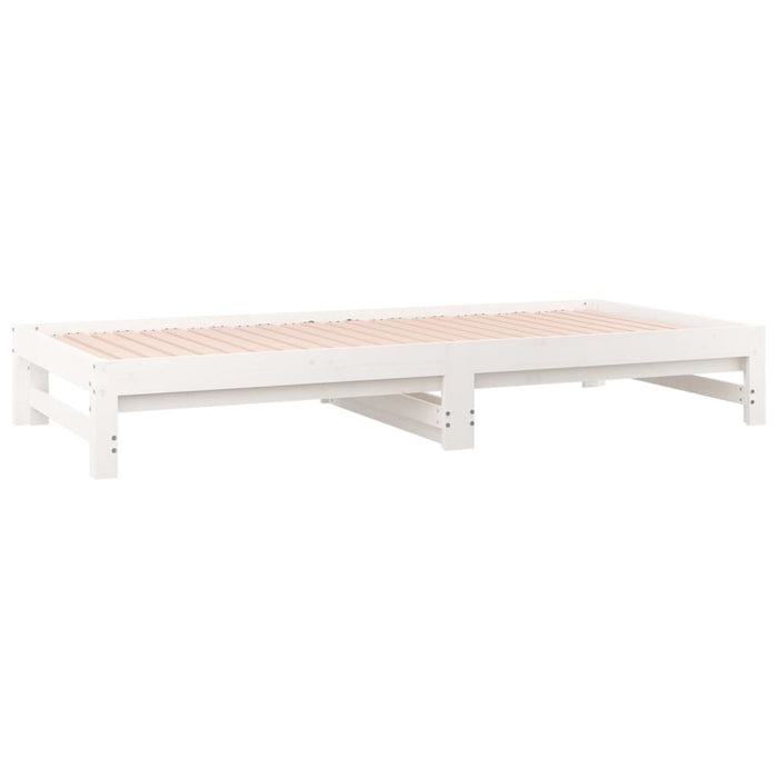 Pull-out Day Bed without Mattress White 2x(90x200) cm