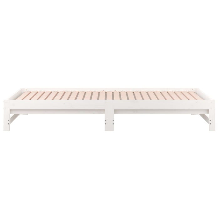 Pull-out Day Bed without Mattress White 2x(90x200) cm