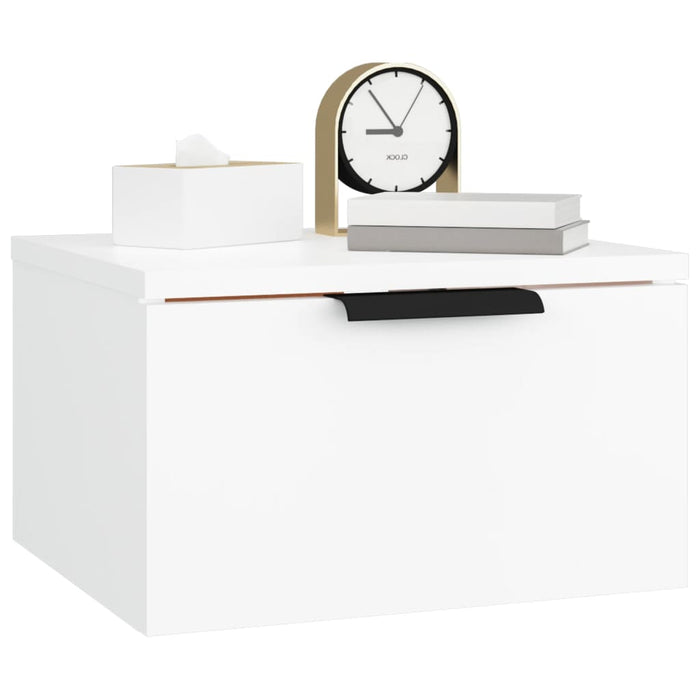 Wall-mounted Bedside Cabinet White 34x30x20 cm