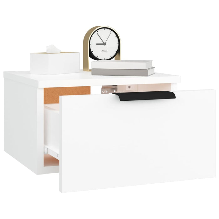 Wall-mounted Bedside Cabinet White 34x30x20 cm