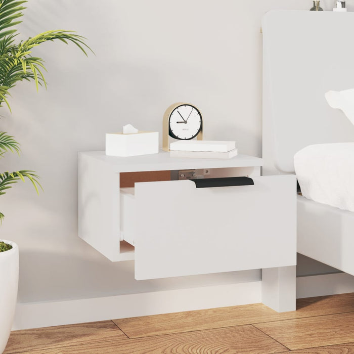 Wall-mounted Bedside Cabinets 2 pcs White 34x30x20 cm