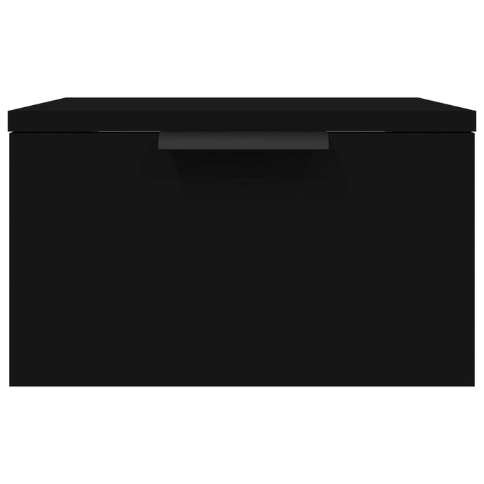 Wall-mounted Bedside Cabinet Black 34x30x20 cm