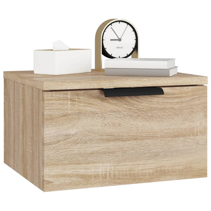 Wall-mounted Bedside Cabinet Sonoma Oak 34x30x20 cm