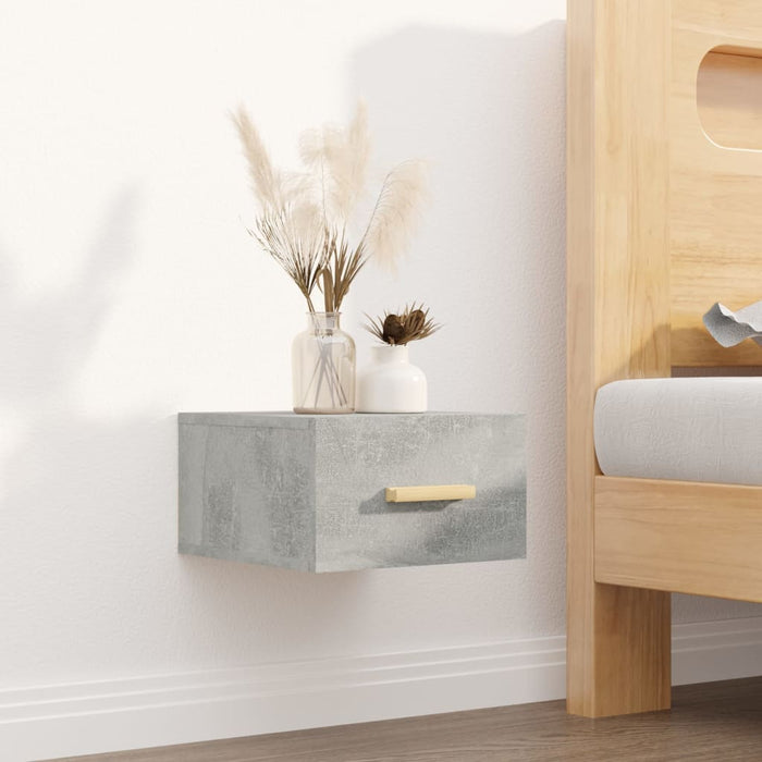 Wall-mounted Bedside Cabinets 2 pcs Concrete Grey 35x35x20 cm